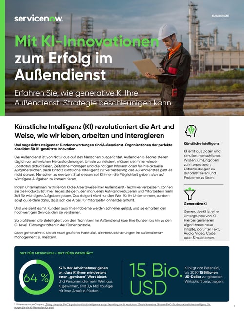 E-Book ServiceNow: «Mit KI-Innovationen zum Erfolg im Aussendienst»