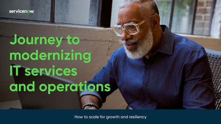 E-book ServiceNow: Journey to modernizing IT services and operations