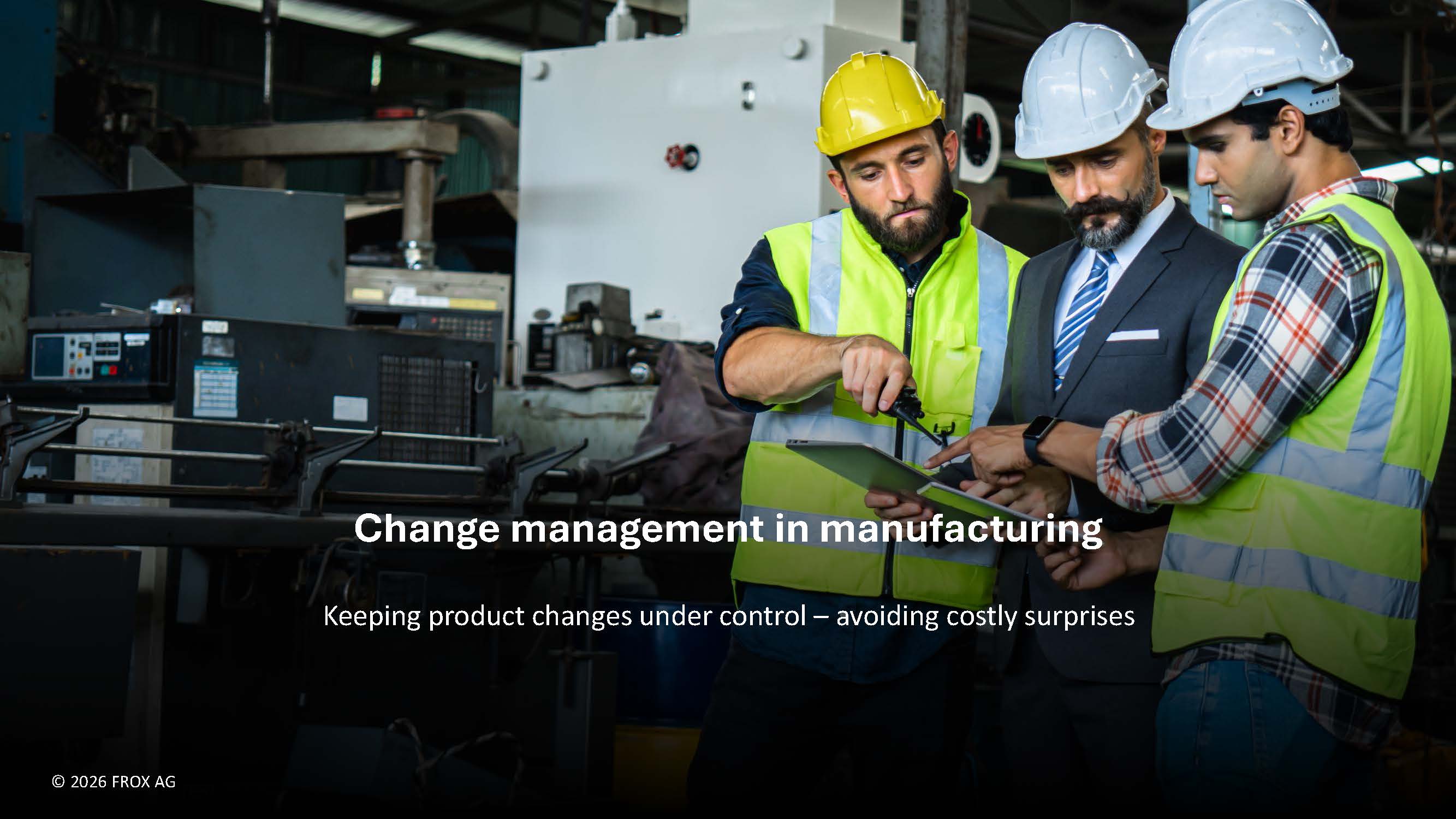 White paper on the industry solution: Change management in manufacturing