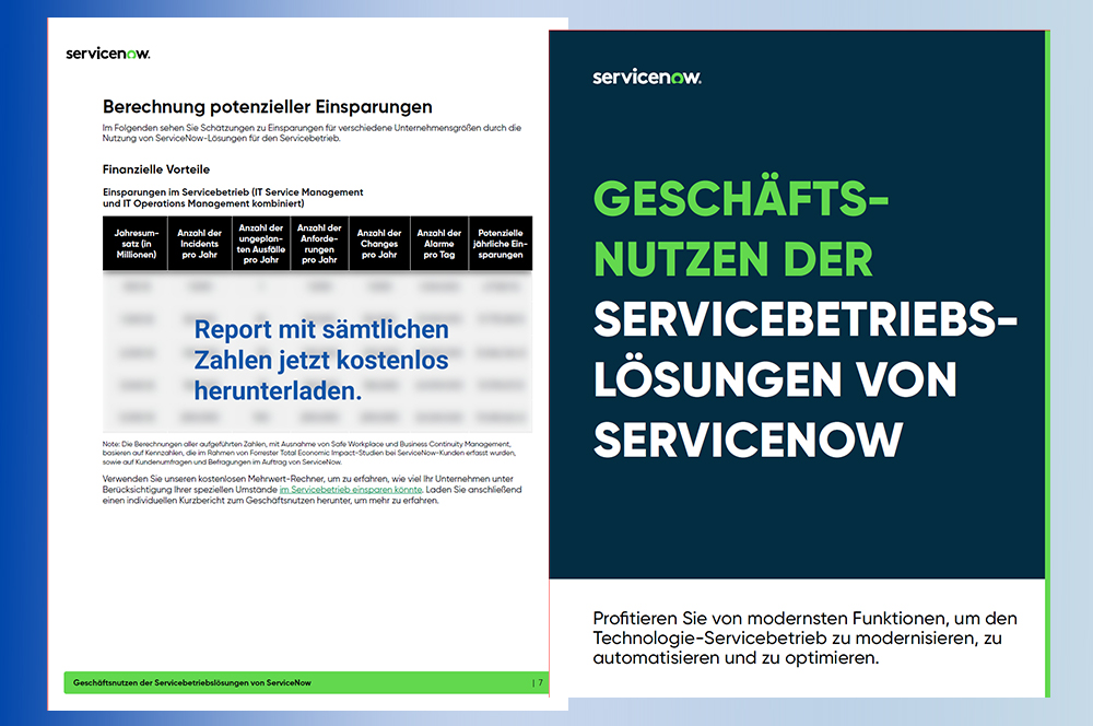 E-Book ServiceNow: Geschäftsnutzen der Servicebetriebslösungen von ServiceNow E-Book ServiceNow: Geschäftsnutzen der Servicebetriebslösungen von ServiceNow