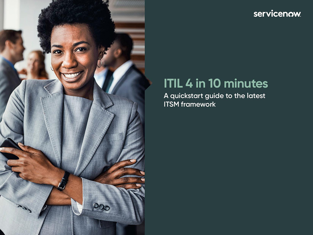 ServiceNow E-Book ITIL 4 in 10 minutes